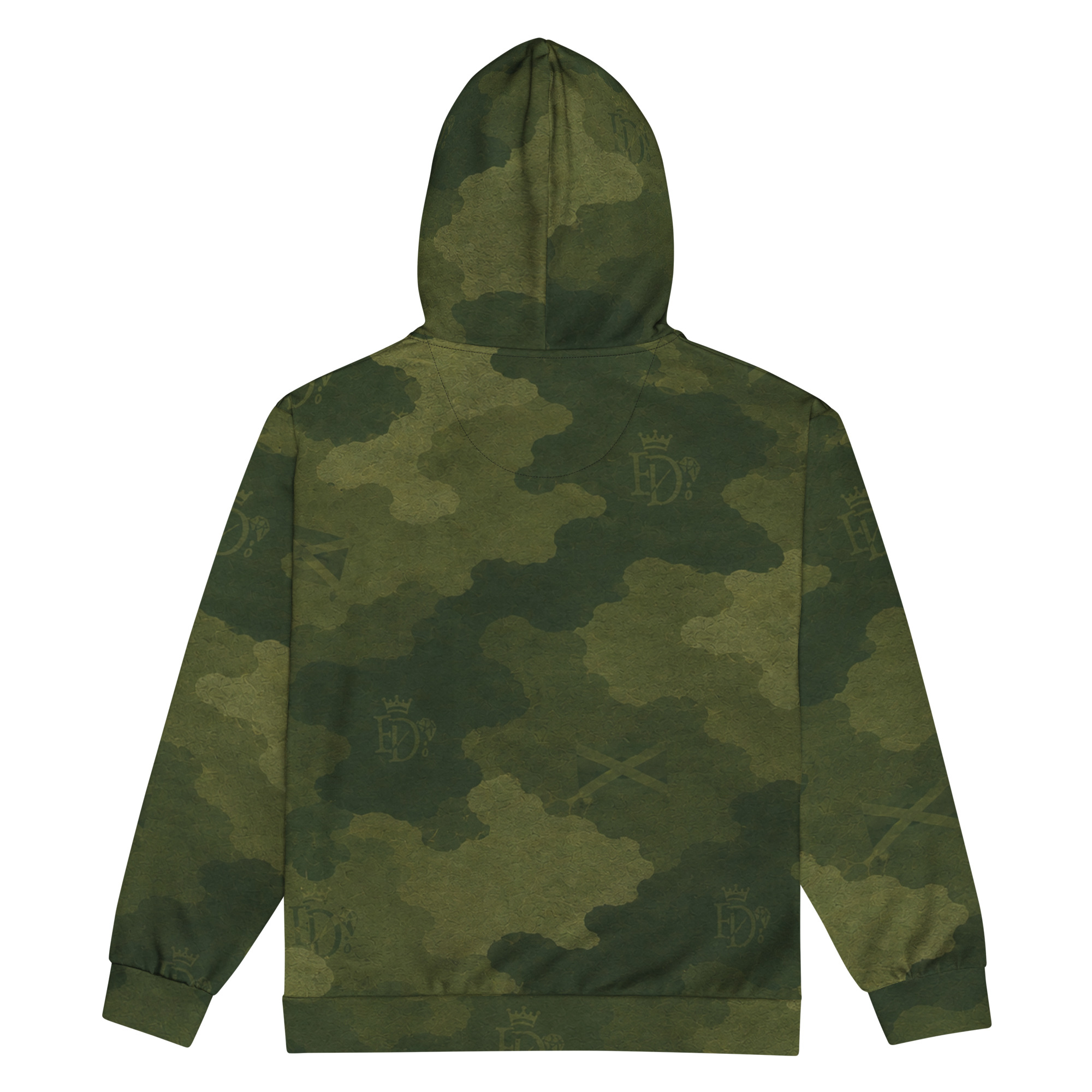 "MAROON LIGHT CANOPY CAMO" zip hoodie - Image 4