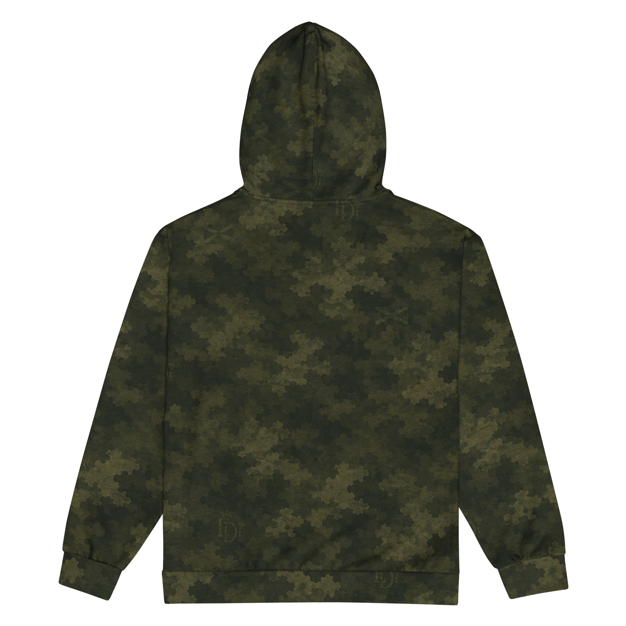 "MAROON DEEP CANOPY CAMO" zip hoodie - Image 5