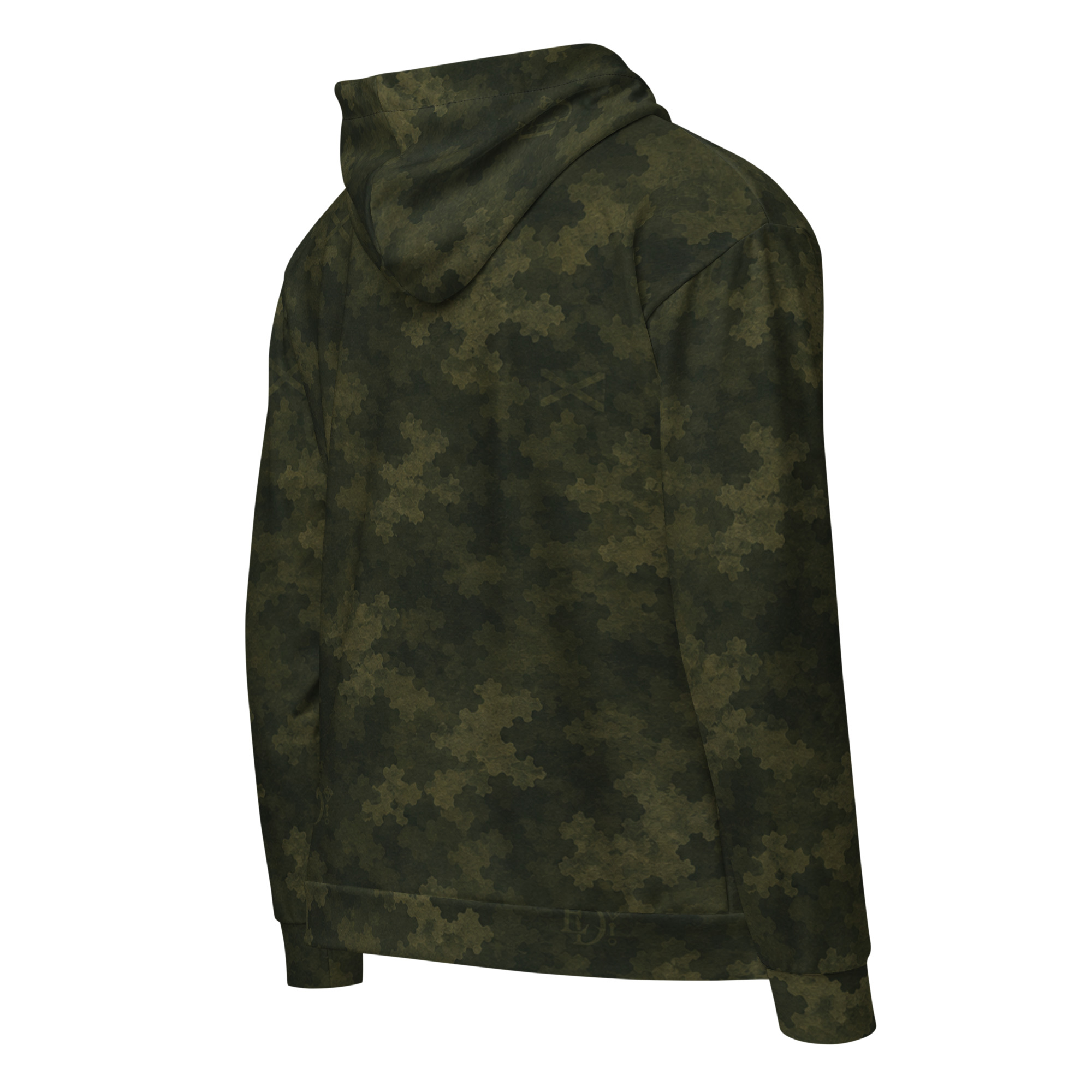 "MAROON DEEP CANOPY CAMO" zip hoodie - Image 3