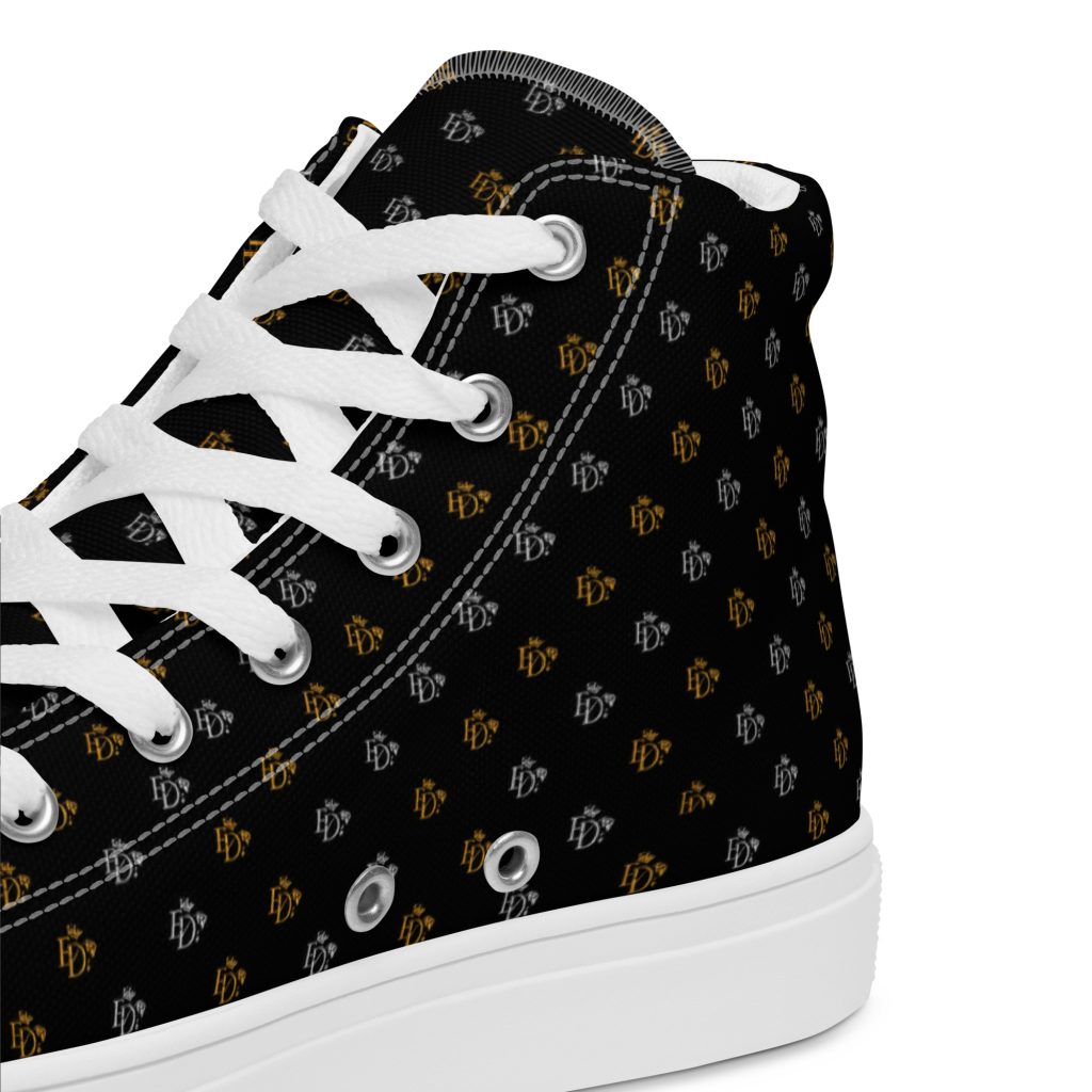 ED-BLACK-LABEL "SIGNATURE" Men’s high top canvas shoes